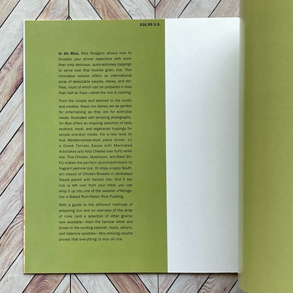 Like New Paperback Cook Book On Rice 60 Fast and Easy Toppings Recipes Rodgers - Picture 3 of 4